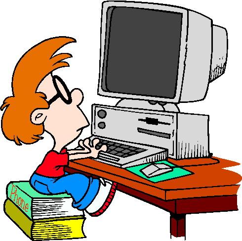 Picture of a kid on a computer